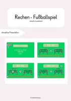 Vorschau - Interaktives Material - Rechen - Fußballspiel (interaktiv und spielerisch) - Deckblatt