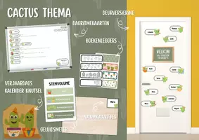 Voorbeeld - Klassenthema: Cactus Thema Bundel 🌵✨ - Voorblad