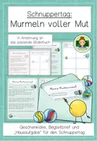 Vorschau - Anderer Materialtyp - Schnuppertag: Murmeln voller Mut – Geschenkidee und Begleitbrief (Grundschule Einschulung) - Deckblatt