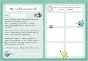 Vorschau - Anderer Materialtyp - Schnuppertag: Murmeln voller Mut – Geschenkidee und Begleitbrief (Grundschule Einschulung) - Seite 3