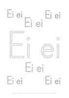 Vorschau - Arbeitsblätter - Druckschrift lernen, Buchstabenverbindungen nachspuren - Seite 2