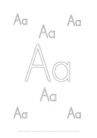 Vorschau - Arbeitsblätter - Druckschrift lernen, Buchstaben nachspuren - Seite 3