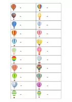 Voorbeeld - Kiesbord naamkaartjes luchtballon - Voorblad
