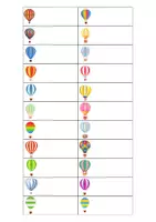 Voorbeeld - Kiesbord naamkaartjes luchtballon - Pagina 2