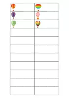 Voorbeeld - Kiesbord naamkaartjes luchtballon - Pagina 3