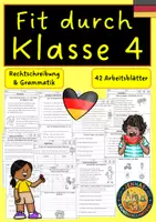 Vorschau - Arbeitsblätter - Fit durch Klasse 4 Deutsch - Deckblatt