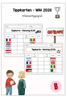 Vorschau - Spiele - Tippkarten WM 2026 - Tippspiel für die ganze Klasse - Deckblatt