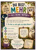 Vorschau - Anderer Materialtyp - Zeugnisbeilage „Du bist mehr als deine Noten“ – Eulenklasse | Weisheit, Neugier & wertschätzender Schulabschluss - Seite 3