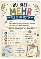 Vorschau - Anderer Materialtyp - Zeugnisbeilage „Du bist mehr als deine Noten“ – Neutrale Klassenversion | Wertschätzung, Anerkennung & Schuljahresabschluss - Seite 2