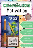 Vorschau - Anderer Materialtyp - Abschiedsgeschenk Chamäleonklasse Klassentier Chamäleon - Deckblatt