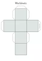 Vorschau - Mal- und Bastelvorlagen - Körpernetze zum Kleben - Seite 1
