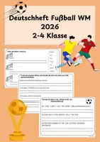 Vorschau - Arbeitsblätter - Deutschheft Fußball WM 2026 - Deckblatt