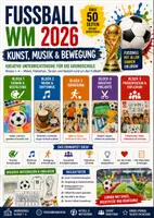 Vorschau - Unterrichtsreihen - Fußball WM 2026 – Kunst, Musik & Bewegung: Kreative Unterrichtsreihe für die Grundschule - Deckblatt