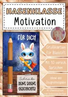Vorschau - Anderer Materialtyp - Abschiedsgeschenk Hasenklasse Klassentier Hase - Deckblatt
