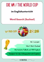 Vorschau - Arbeitsblätter - Word Search / Suchsel: Fußball und WM (Englisch) - Deckblatt