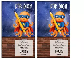Vorschau - Anderer Materialtyp - Abschiedsgeschenk Oktopusklasse Klassentier Oktopus - Seite 3