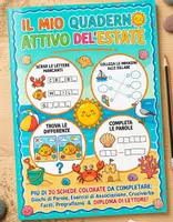 anteprima - Esercizi - Quaderno attiività estive - Pagina di copertina