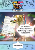 Vorschau - Arbeitsblätter - Die deutsche Nationalhymne – Bedeutung, Analyse & Fußball-WM - Deckblatt