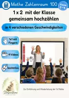 Vorschau - Fördermaterial/Inklusion - Video: 1x2 mit der Klasse gemeinsam hochzählen - Deckblatt