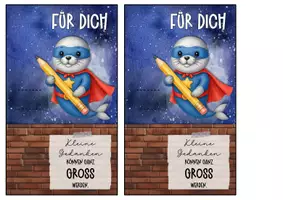 Vorschau - Anderer Materialtyp - Abschiedsgeschenk Robbenklasse Klassentier Robbe - Seite 3