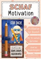 Vorschau - Anderer Materialtyp - Abschiedsgeschenk Schafklasse Klassentier Schaf - Deckblatt