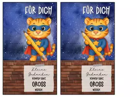 Vorschau - Anderer Materialtyp - Abschiedsgeschenk Tigerklasse Klassentier Tiger - Seite 3