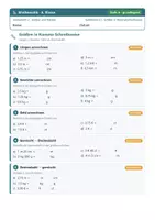 Vorschau - Arbeitsblätter - Mathematik 6 Mittelschule - Größen und Messen - Deckblatt