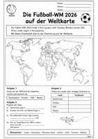 Vorschau - Arbeitsblätter - Fußball WM 2026: Kartenarbeit Klasse 5/6 - Seite 2