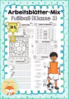 Vorschau - Arbeitsblätter - Fußball - Arbeitsblätter - Mix (Deutsch und Mathe/ Klasse 3) - Deckblatt