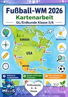 Vorschau - Arbeitsblätter - Fußball WM 2026: Kartenarbeit Klasse 5/6 - Deckblatt