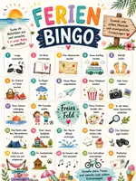 Vorschau - Spiele - Ferienbingo für die Sommerferien - Deckblatt