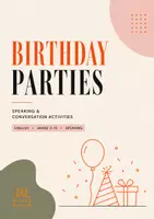 Vorschau - Stundenentwürfe - Birthday Party Interviews – Speaking Practice (Klasse 5) - Deckblatt