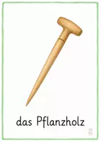 Vorschau - Bildkarten - Gartengeräte Bildkarten – 1. & 2. Klasse - Seite 1