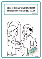 Vorschau - Mal- und Bastelvorlagen - iruBildung_AB_GS_Hadith+Malen - Seite 3