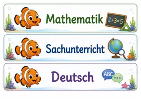 Vorschau - Präsentationen/Tafelbilder - Tagestransparenz Clownfischklasse - Clownfisch - Seite 1