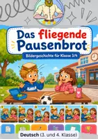 Vorschau - Arbeitsblätter - Bildergeschichte | Klasse 3/4 | fliegendes Pausenbrot - Deckblatt