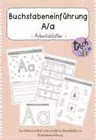 Vorschau - Stationenlernen - Buchstabeneinführung Aa - Arbeitsblätter - Deckblatt