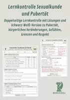 Vorschau - Unterrichtsreihen - Lernkontrolle Sexualkunde und Pubertät Doppelseitige Lernkontrolle mit Lösungen und Schwarz-Weiß-Version zu Pubertät, körperlichen Veränderungen, Gefühlen, Grenzen und Respekt - Deckblatt