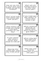 Vorschau - Stationenlernen - END OF SCHOOL YEAR - Conversation cards - Seite 3