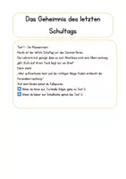 Vorschau - Arbeitsblätter - Lesespurgeschichte - Der letzte Schultag - Seite 2