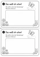 Vorschau - Arbeitsblätter - Miniheft A5 Schmetterling 1.Klasse - 2.Klasse - Seite 2