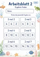 Vorschau - Arbeitsblätter - 2er Reihe Einmaleins | Mathematik Klasse 2 | 7 Arbeitsblätter als PDF - Seite 2