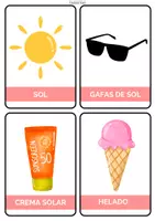 Vista previa - Juegos / Gamificación - Flashcards Verano - página 1