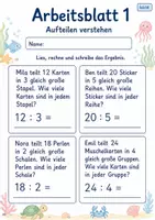 Vorschau - Arbeitsblätter - Division einführen | Mathematik Klasse 2 | 7 Arbeitsblätter als PDF - Seite 1