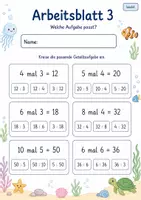 Vorschau - Arbeitsblätter - Aufteilen und Verteilen | Mathematik Klasse 2 | 7 Arbeitsblätter als PDF - Seite 3