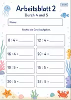Vorschau - Arbeitsblätter - Geteiltaufgaben üben | Mathematik Klasse 2 | 7 Arbeitsblätter als PDF - Seite 2