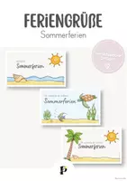 Vorschau - Anderer Materialtyp - Feriengrüße - Sommerferien - Deckblatt