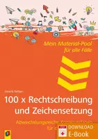 Vorschau - Arbeitsblätter - 100 x Rechtschreibung und Zeichensetzung: Abwechslungsreiche Kopiervorlagen für die Sekundarstufe - Deckblatt