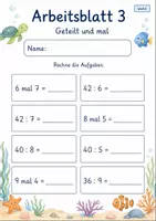Vorschau - Arbeitsblätter - Mal und Geteilt | Mathematik Klasse 2 | 7 Arbeitsblätter als PDF - Seite 3
