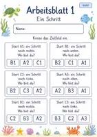 Vorschau - Arbeitsblätter - Wege im Gitter Klasse 2 | Mathematik Klasse 2 | 7 Arbeitsblätter als PDF - Seite 1